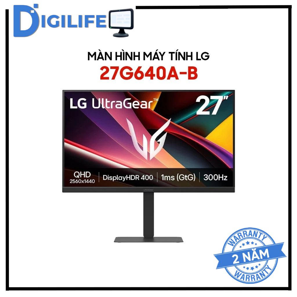 Màn Hình - Monitor Gaming LG UltraGear 27G640A-B 27 inch 2K QHD 300Hz 1ms IPS - Bảo hành 24 tháng