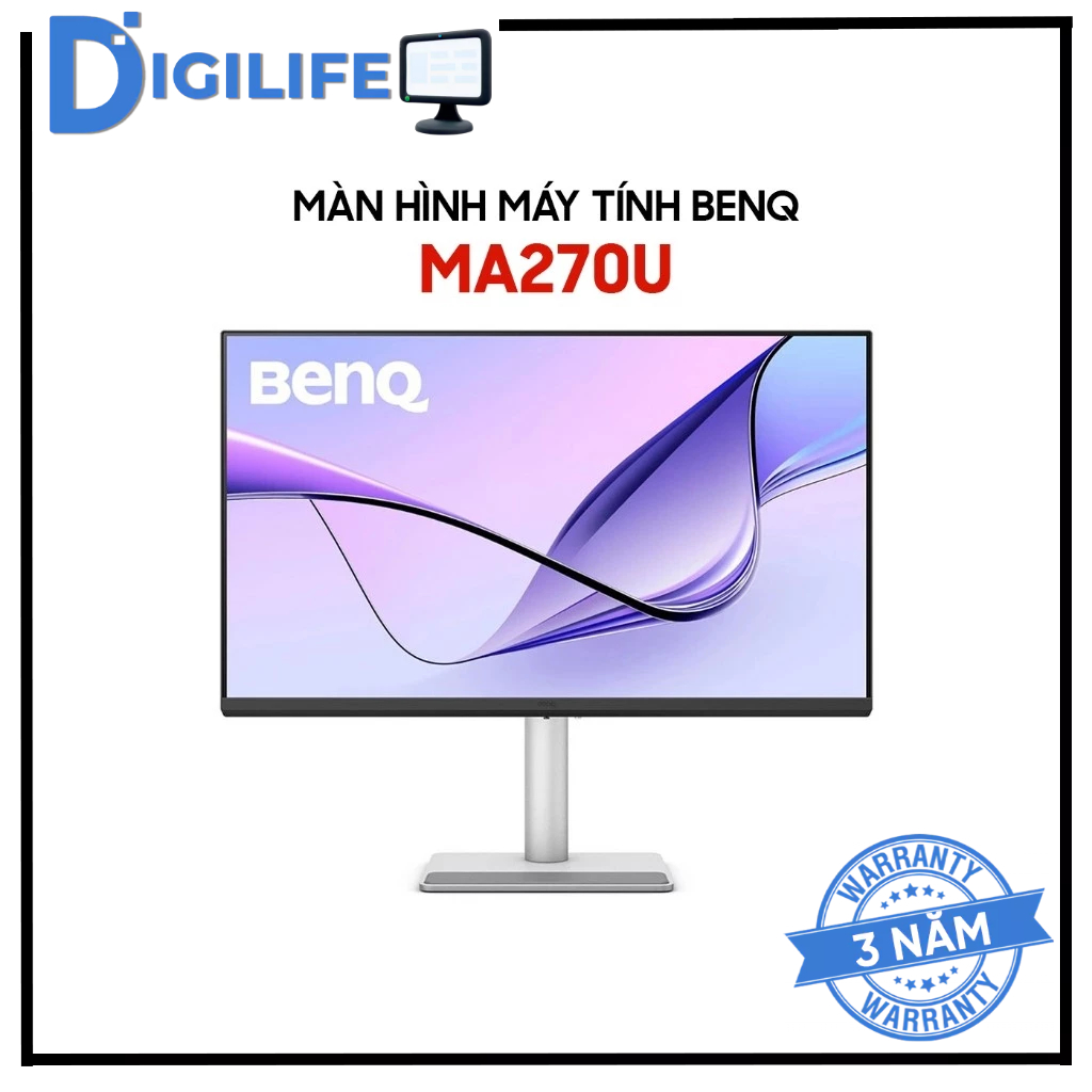 Màn Hình - Monitor BenQ MA270U 27 inch 4K UHD IPS 60Hz USB-C 90W HDR400 for MacBook