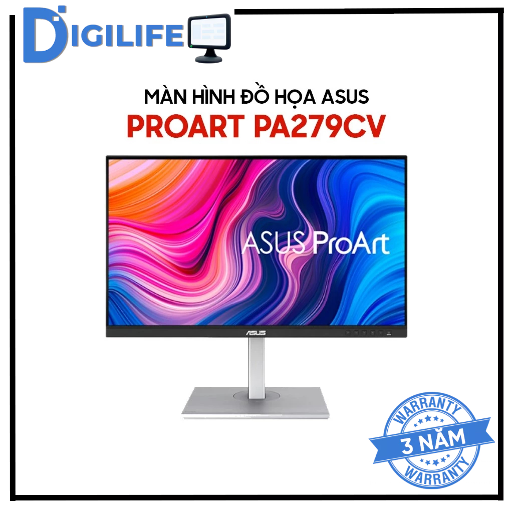 Màn Hình - Monitor Đồ Họa ASUS ProArt PA279CV 27 inch 4K IPS 60Hz – Chuẩn Màu Chuyên Nghiệp Cho Thiế