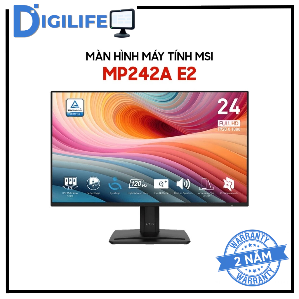 Màn Hình - Monitor MSI PRO MP242A E2 23.8 inch Full HD 120Hz 1ms IPS - Bảo hành 24 tháng