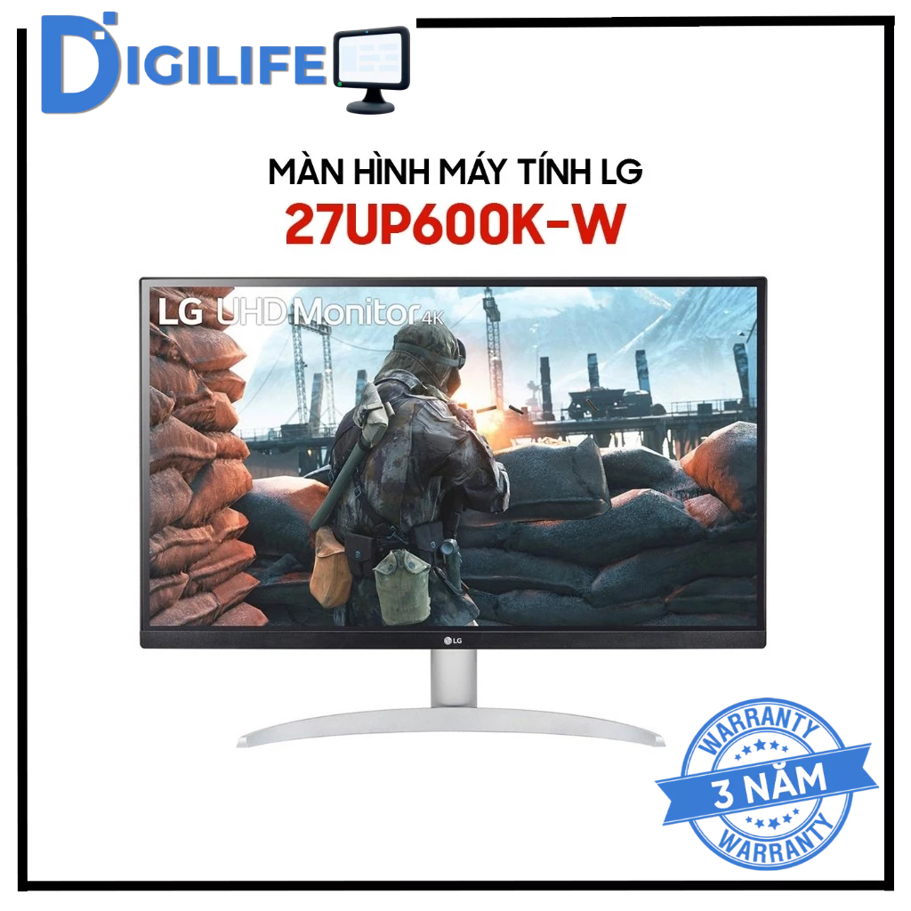Màn Hình - Monitor Đồ Hoạ LG 27US500-W 27UP600K-W 27UP850K-W 27" 4K IPS 60Hz (HDMI/DP) - Bảo hành ch