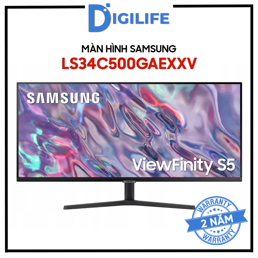Màn Hình Samsung ViewFinity S5 S50GC LS34C500GAEXXV 34 inch Ultra-WQHD 100Hz VA