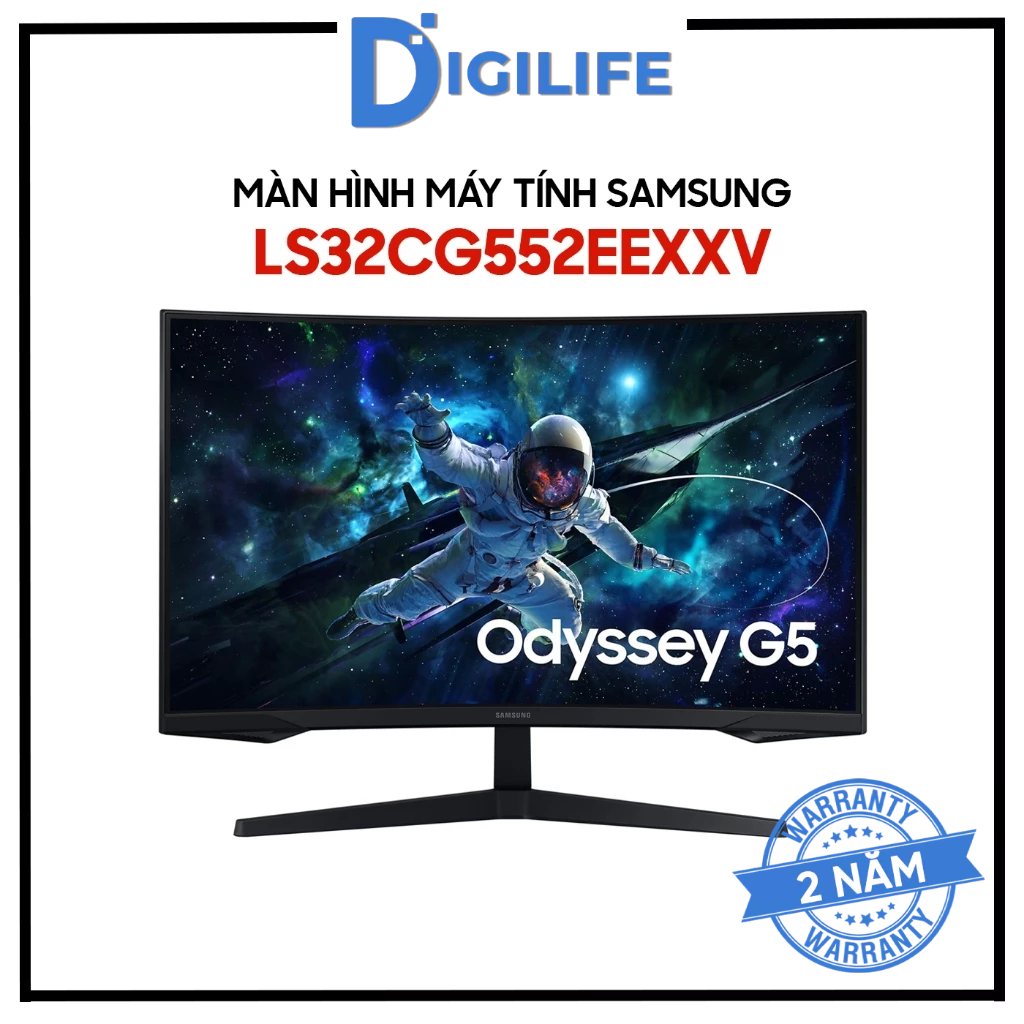 Màn Hình Cong Gaming Samsung Odyssey G5 LS27CG552EEXXV LS32CG552EEXXV 27-32 inch 2K VA 165HZ