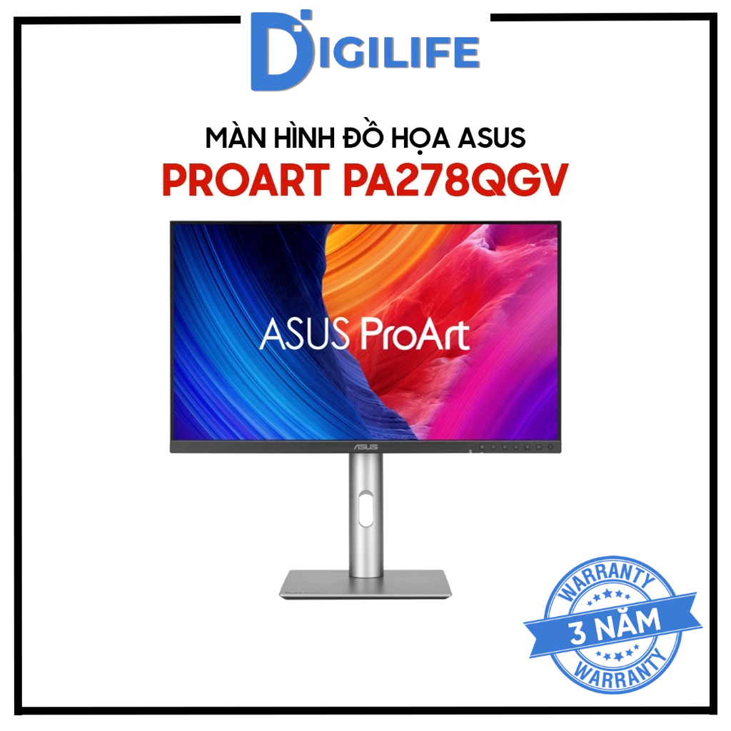 Màn hình Đồ hoạ ASUS ProArt Display PA278QGV 27 inch 2K QHD 120Hz 5ms IPS