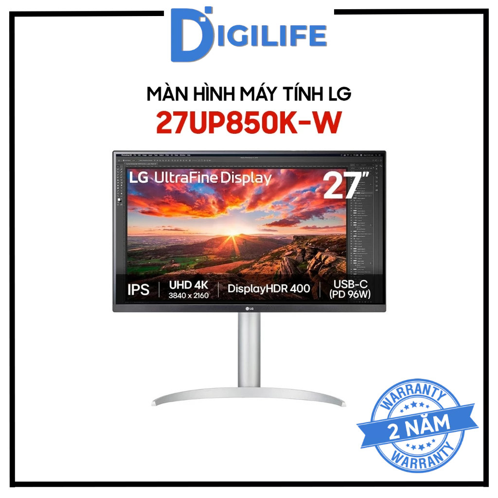 Màn hình LG 27UP850N-W 27UP850K-W 27" 4K Nano IPS 60Hz