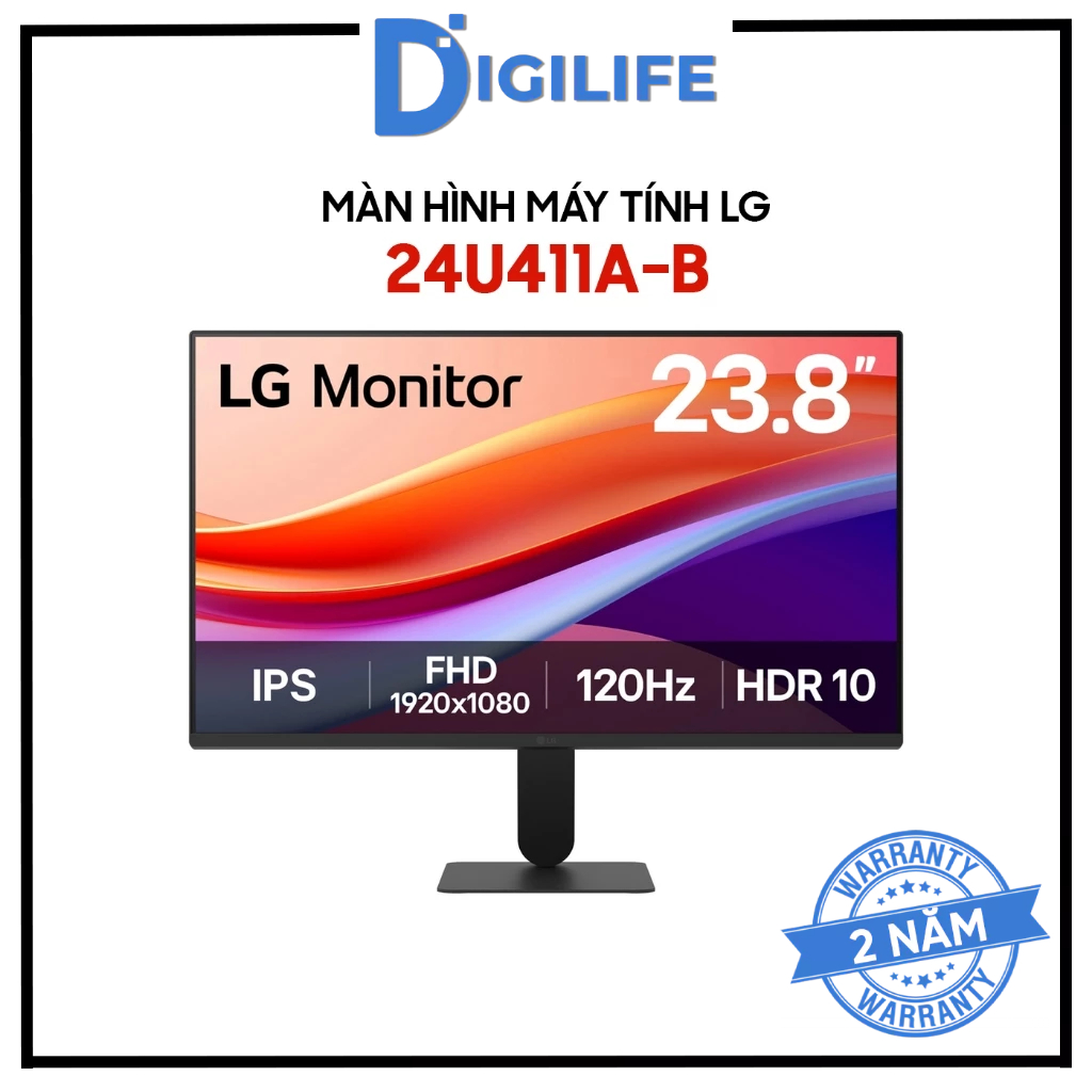 Màn Hình LG 24U411A-B 24 inch FHD 120Hz 5ms IPS HDR10 – Mượt Mà, Chuẩn Màu