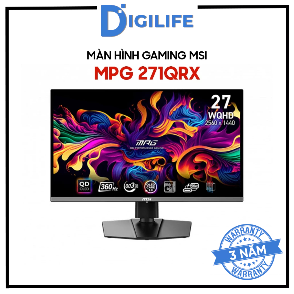 Màn Hình MSI MPG 271QPX 271QRX 322URX 321URXW QD-OLED 27 Inch 2K 360Hz 0.03ms