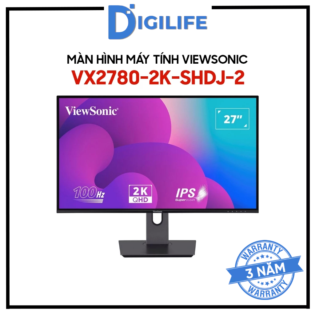 Màn Hình Máy Tính Viewsonic VX2780-2K-SHDJ-2 27 inch 2K IPS 75Hz