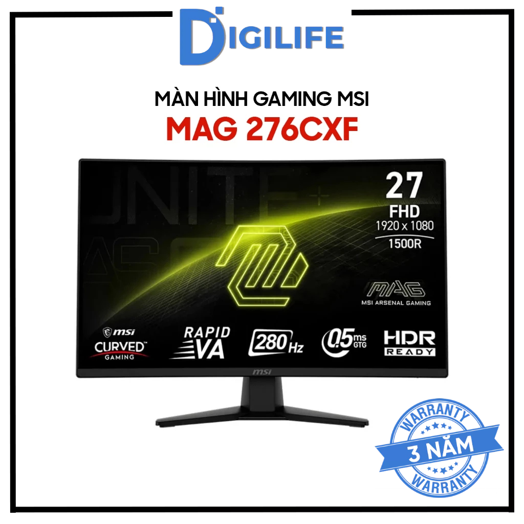 Màn Hình Cong Gaming MSI MAG 255F E20 276CF E20 276CXF 25-27 Inch FHD IPS VA 200-280Hz
