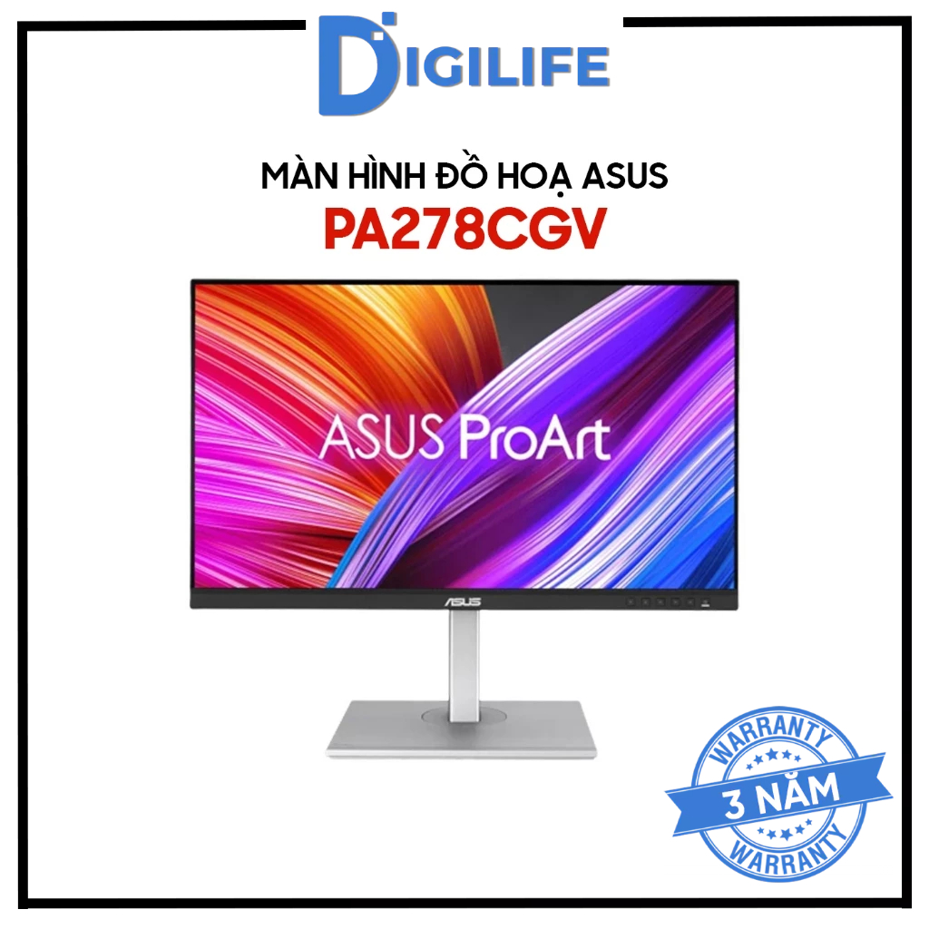 Màn hình Đồ hoạ ASUS ProArt PA278CGV 27 inch IPS 2K 144Hz 5ms USB-C 95% DCI-P3