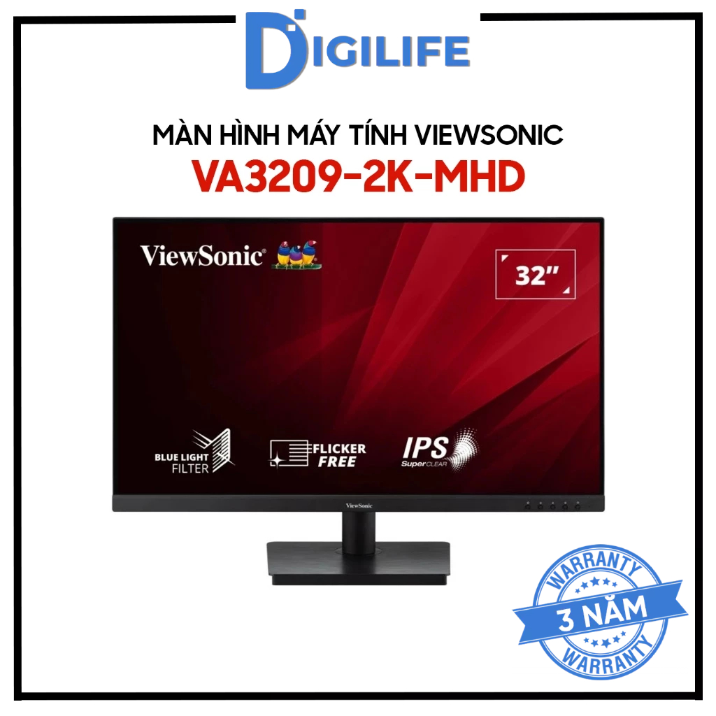 Màn hình ViewSonic VA3209-2K-MHD 32 inch 2K QHD 75Hz 4ms IPS SuperClear