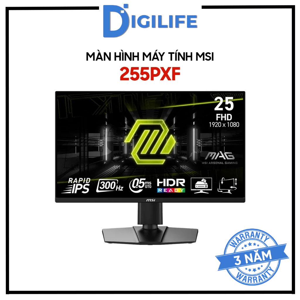 Màn hình Gaming MSI 255PXF 255F E20 G255F / 256F 24.5 inch FHD IPS 180-300Hz