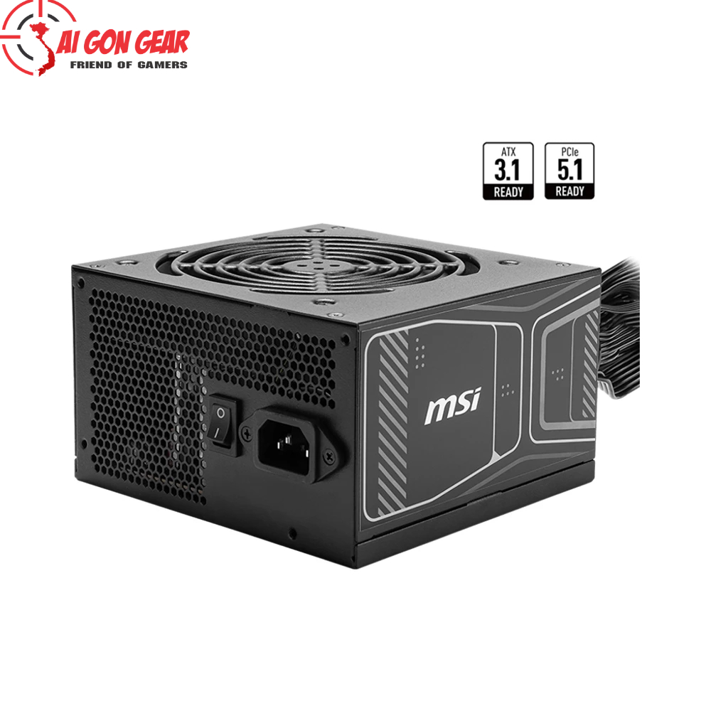 Nguồn máy tính MSI MAG A850GN PCIE5 (850W/ 80 Plus Gold/ ATX/ Đen)