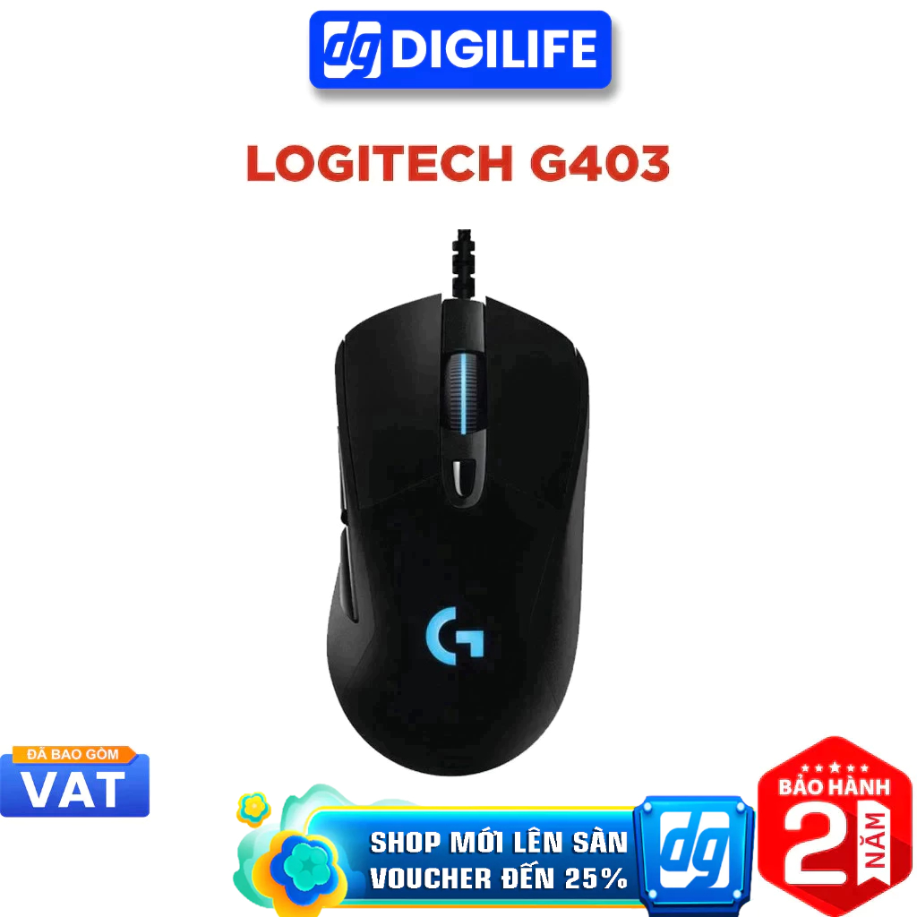 Chuột LOGITECH G403 HERO GAMING ĐEN