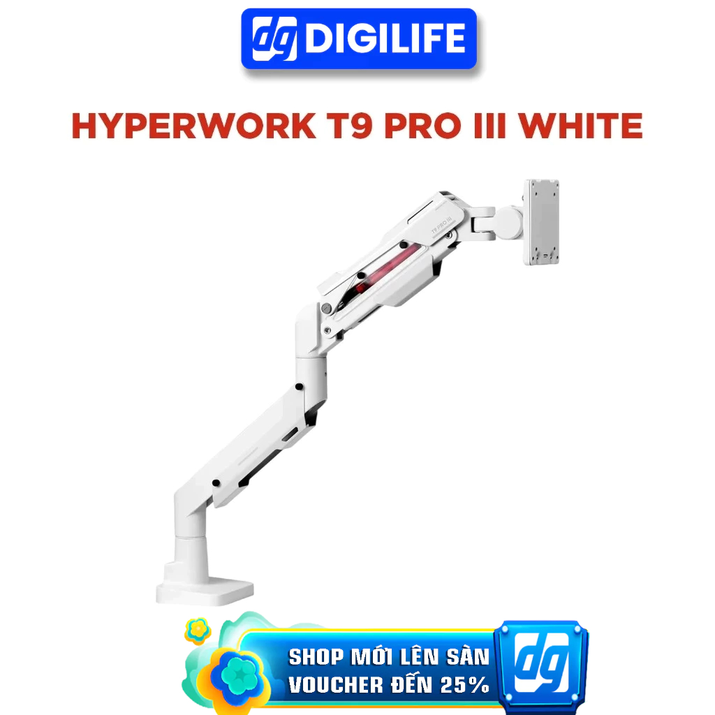 Giá đỡ màn hình HyperWork T9 Pro III White