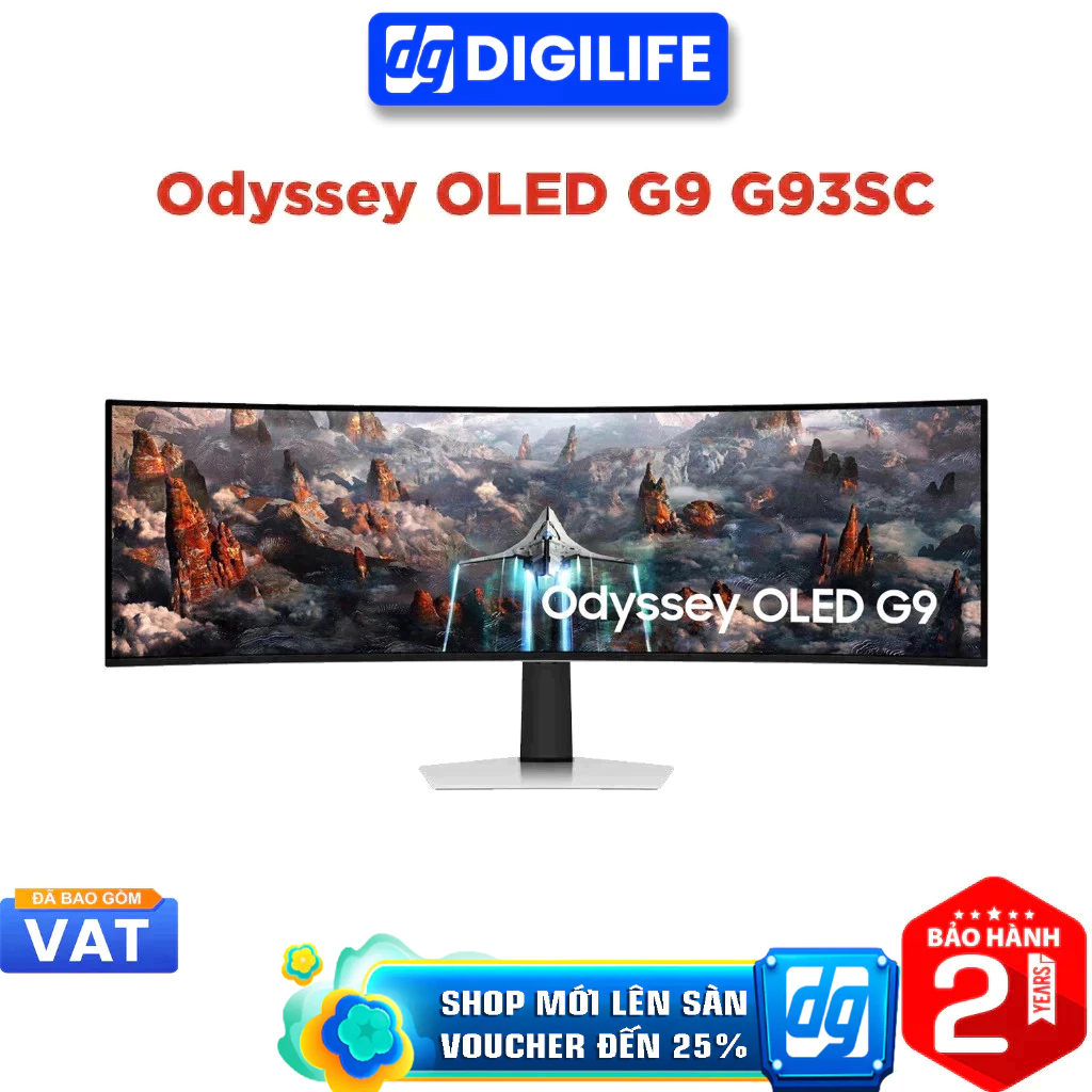 Màn hình cong Samsung Odyssey OLED G9 G93SC 49 inch DQHD 240Hz 0.03ms LS49CG934SEXXV