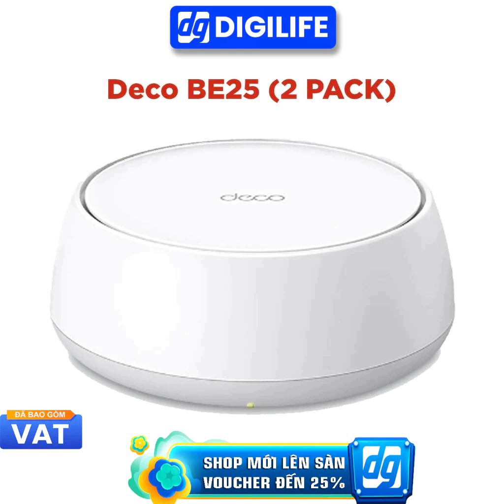 Thiết bị WiFi Mesh TP-Link Deco BE25 Wi-Fi 7 BE5000 (1-pack / 2-pack / 3-pack)