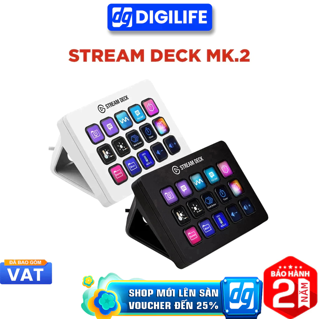 Bảng điều khiển Elgato Stream Deck MK.2 15 Phím LCD USB