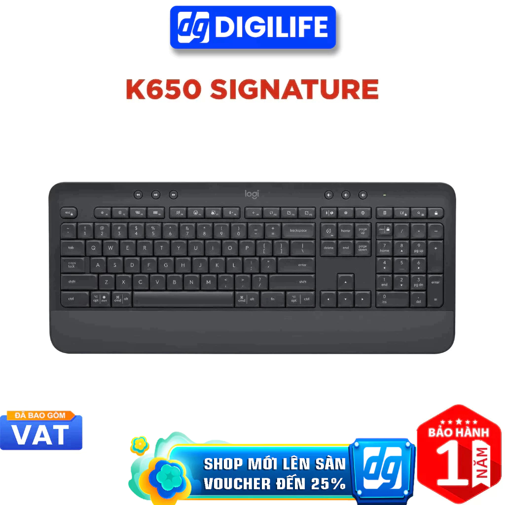 Bàn phím Logitech Signature K650 Wireless Bluetooth