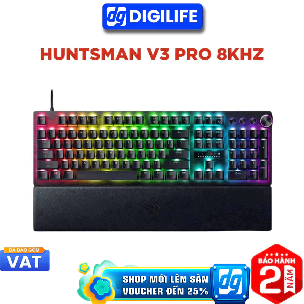 Bàn phím cơ Razer Huntsman V3 Pro 8KHz