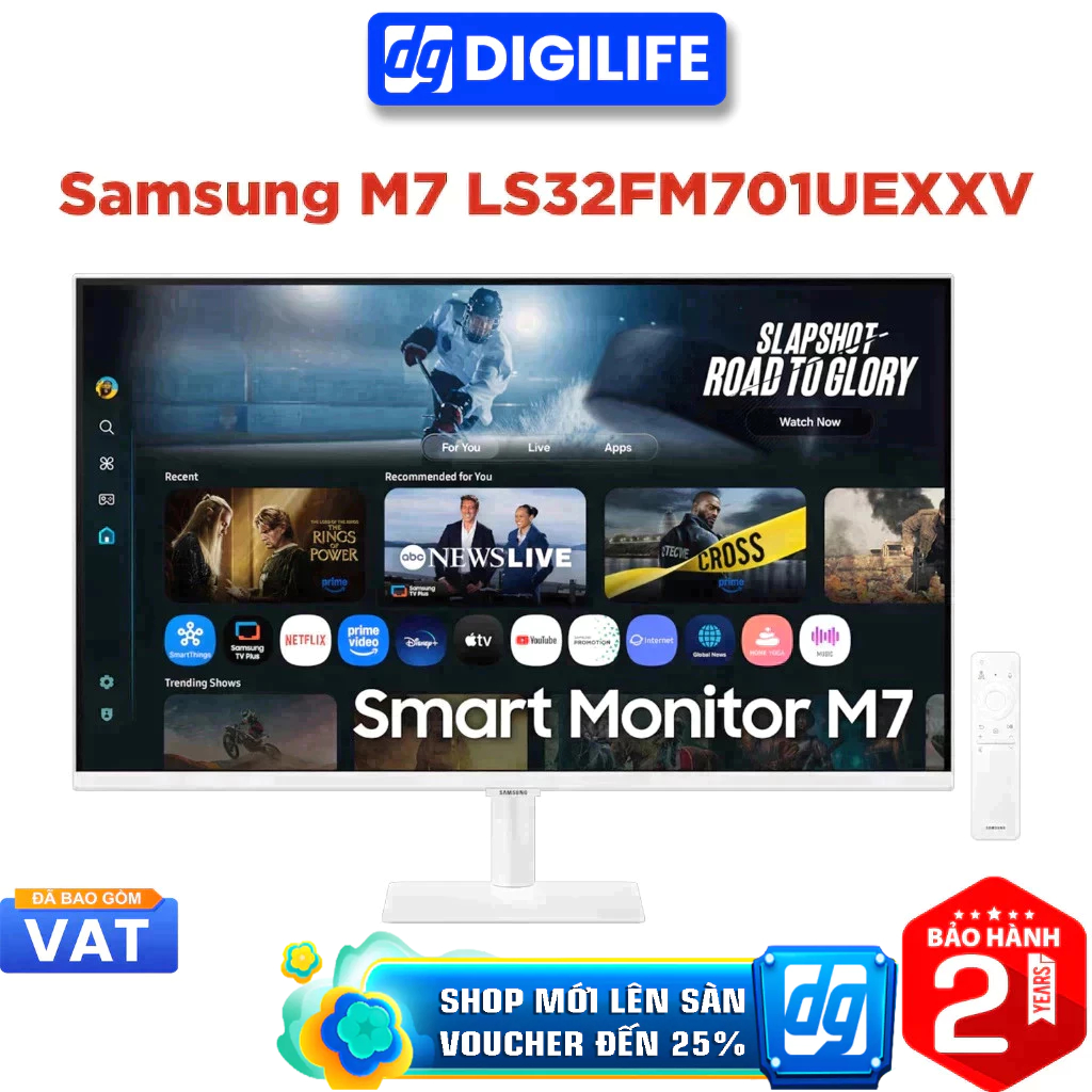 Màn hình Thông Minh Samsung M7 M70F LS32FM701UEXXV 32 inch 4K UHD 60Hz 4ms VA Vision AI