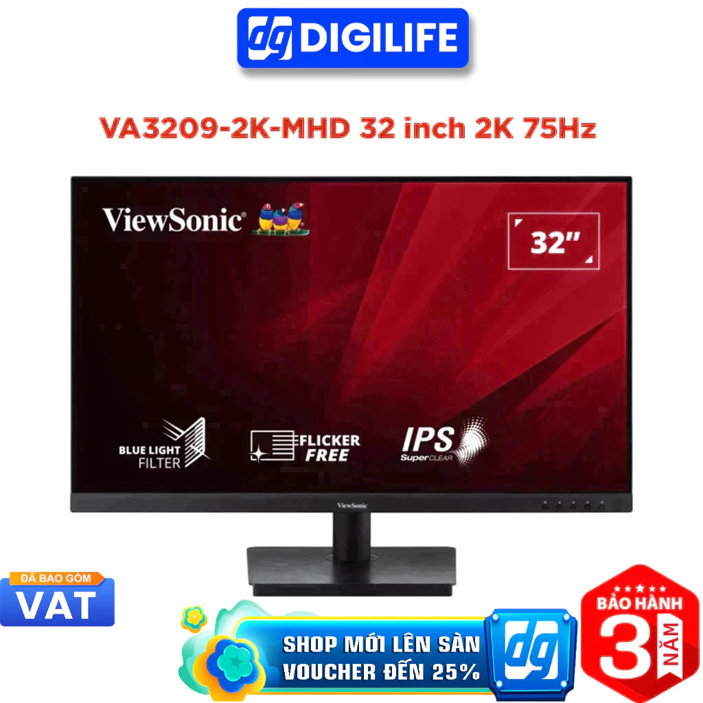 Màn hình ViewSonic VA3209-2K-MHD 32 inch 2K 75Hz 4ms IPS