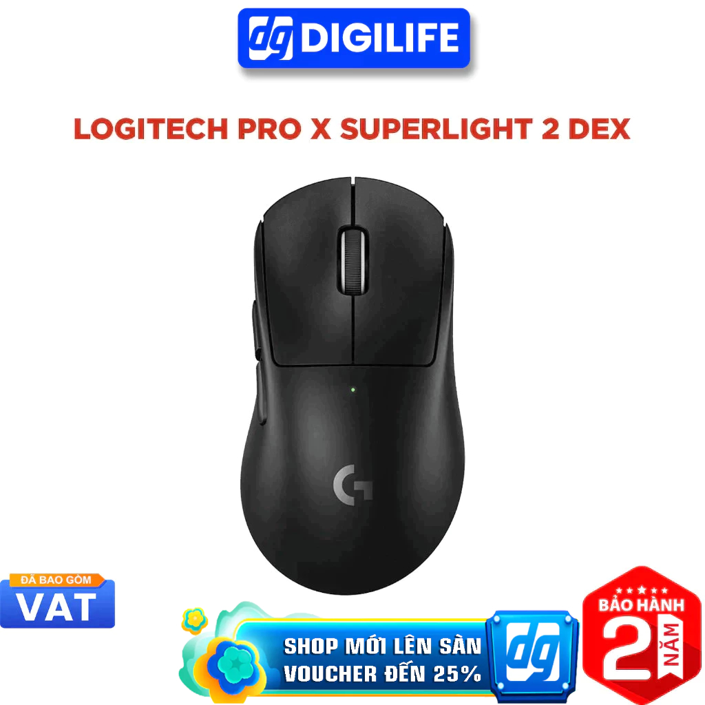 Chuột không dây Logitech PRO X SUPERLIGHT 2 DEX