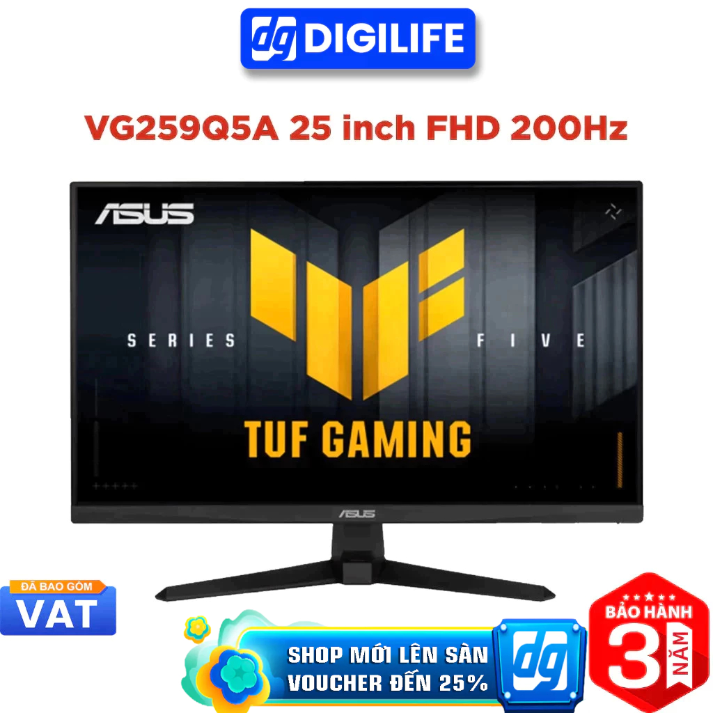 Màn hình Gaming ASUS TUF Gaming VG259Q5A 24.5 inch Full HD 200Hz 1ms Fast IPS