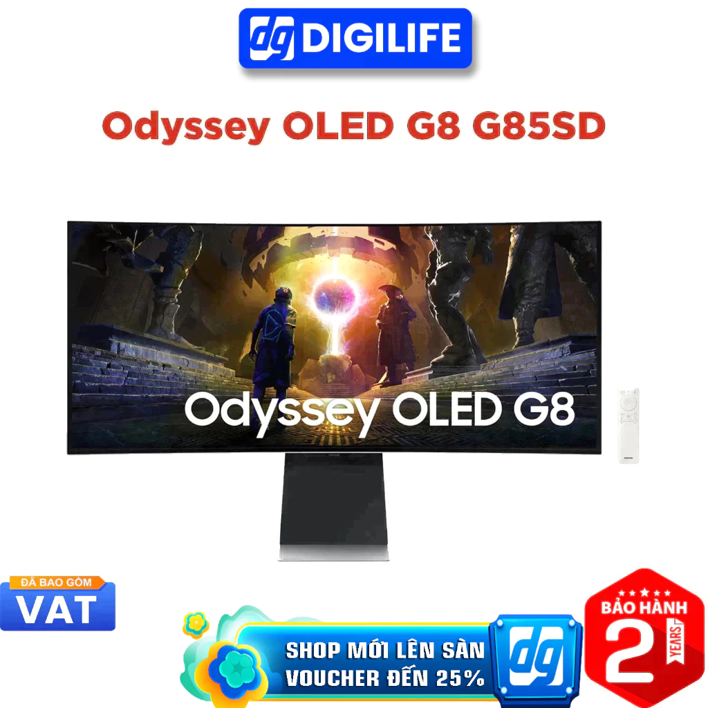 Màn hình Gaming Samsung Odyssey OLED G8 G85SD 34 inch Ultra WQHD 175Hz 0.03ms OLED