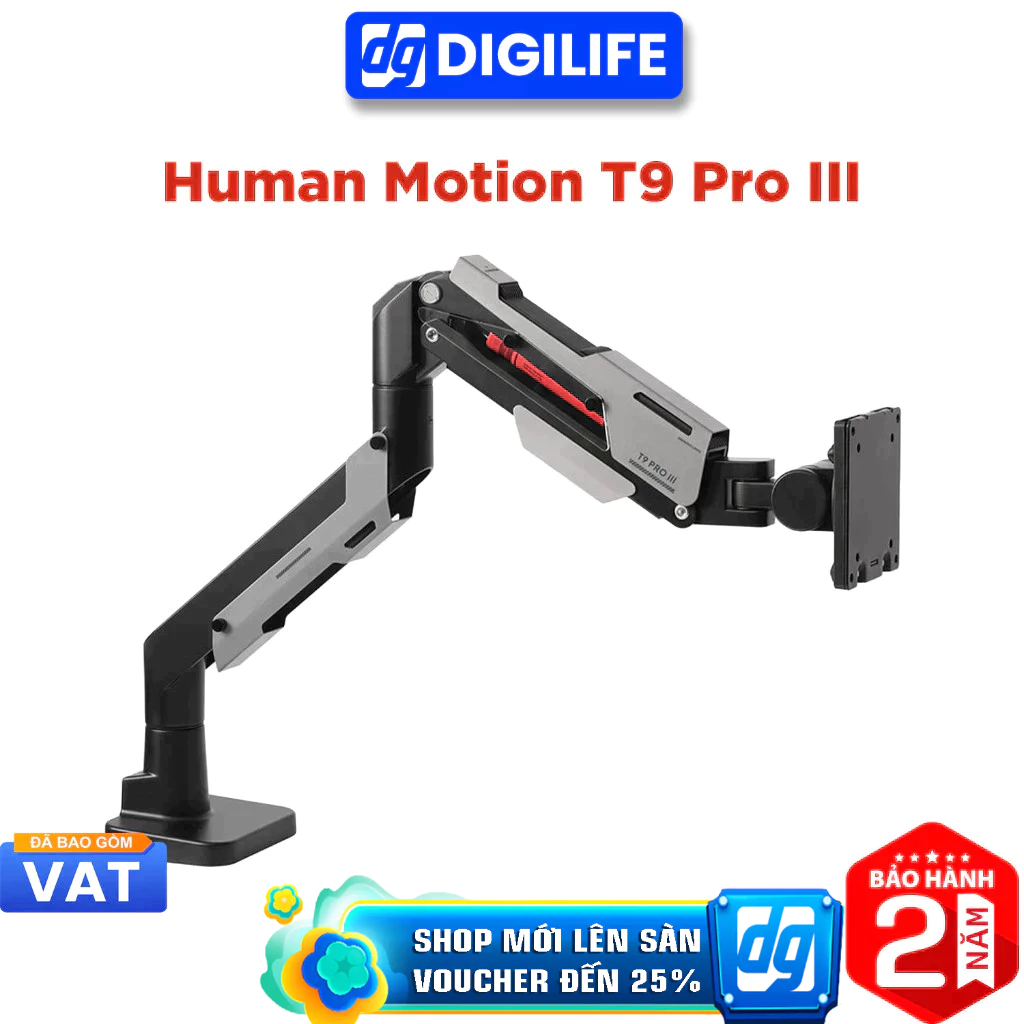 Giá đỡ màn hình HyperWork T9 Pro III Black