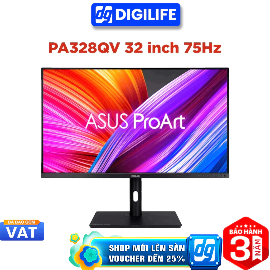 Màn hình Đồ hoạ ASUS ProArt Display PA328QV 31.5 inch 2K QHD 75Hz 5ms IPS