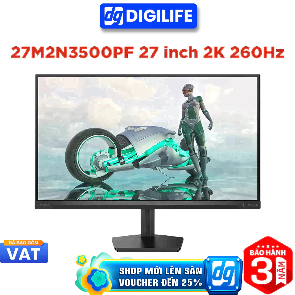 Màn hình Gaming Philips 27M2N3500PF/71 27 inch 2K 260Hz 0.3ms IPS