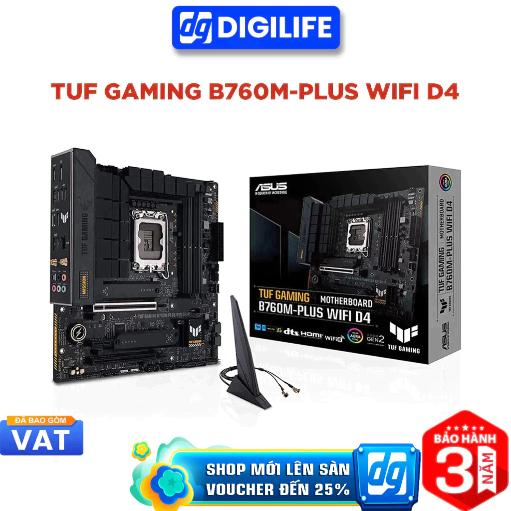 Mainboard ASUS TUF GAMING B760M PLUS WIFI D4