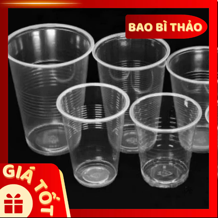 (Sỉ 2000 cái) Ly nhựa PP 80ml / 140ml / 220ml dùng uống nước, rau câu (không kèm nắp) - thaoshop1983