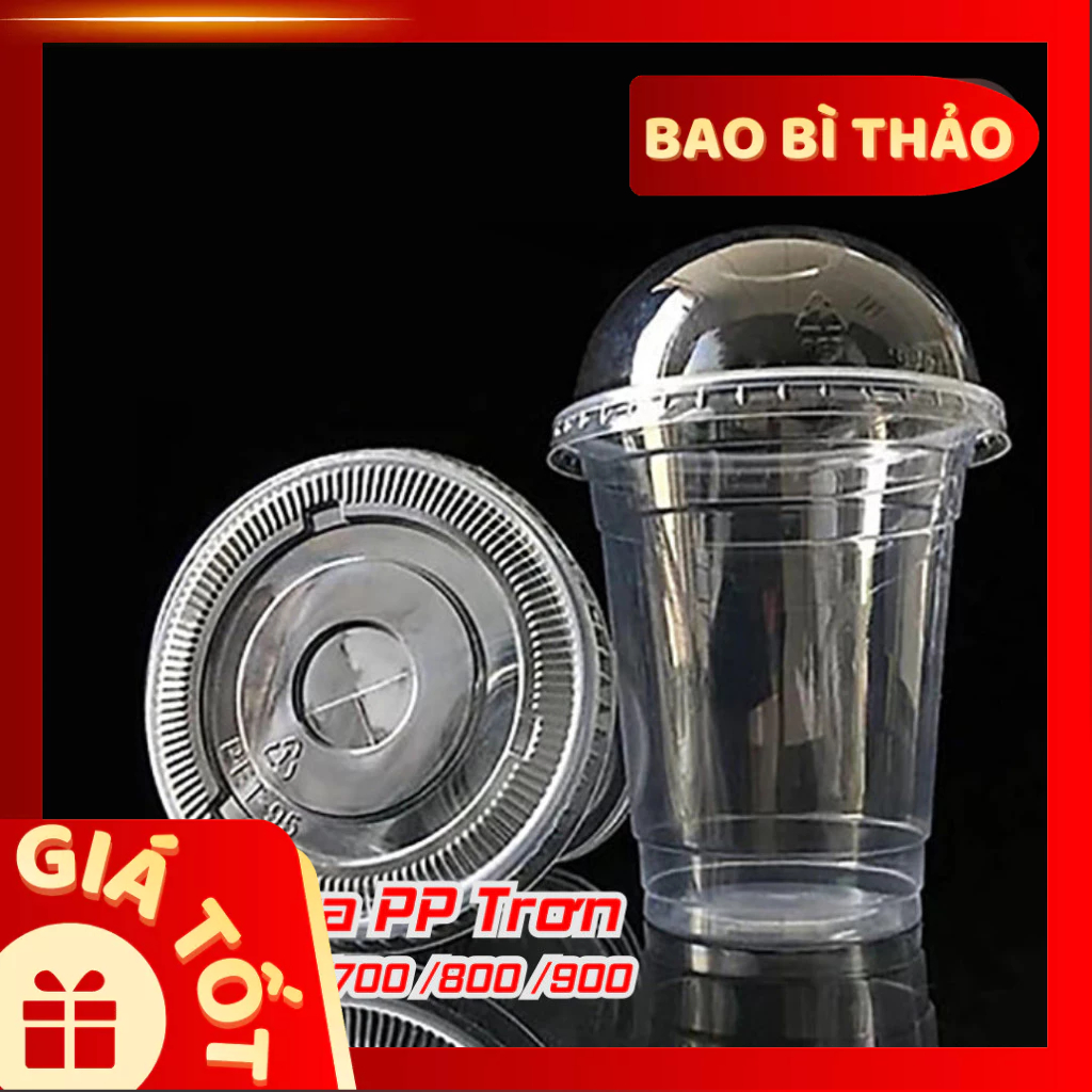 [ 500 cái ] Ly nhựa PP trơn - 360ml / 500 ml / 700ml / 800ml/ 900ml _ thaoshop1983