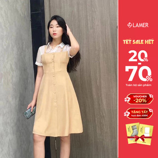 Đầm Xòe VIENNE TRAN Phối Tay Lơ Vê Ngắn V63L23H005
