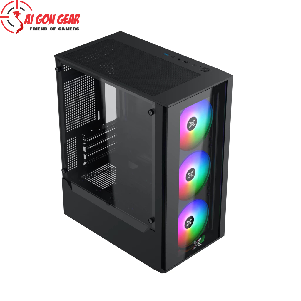 Vỏ máy tính Case Xigmatek Myx 3F Black (EN49118)
