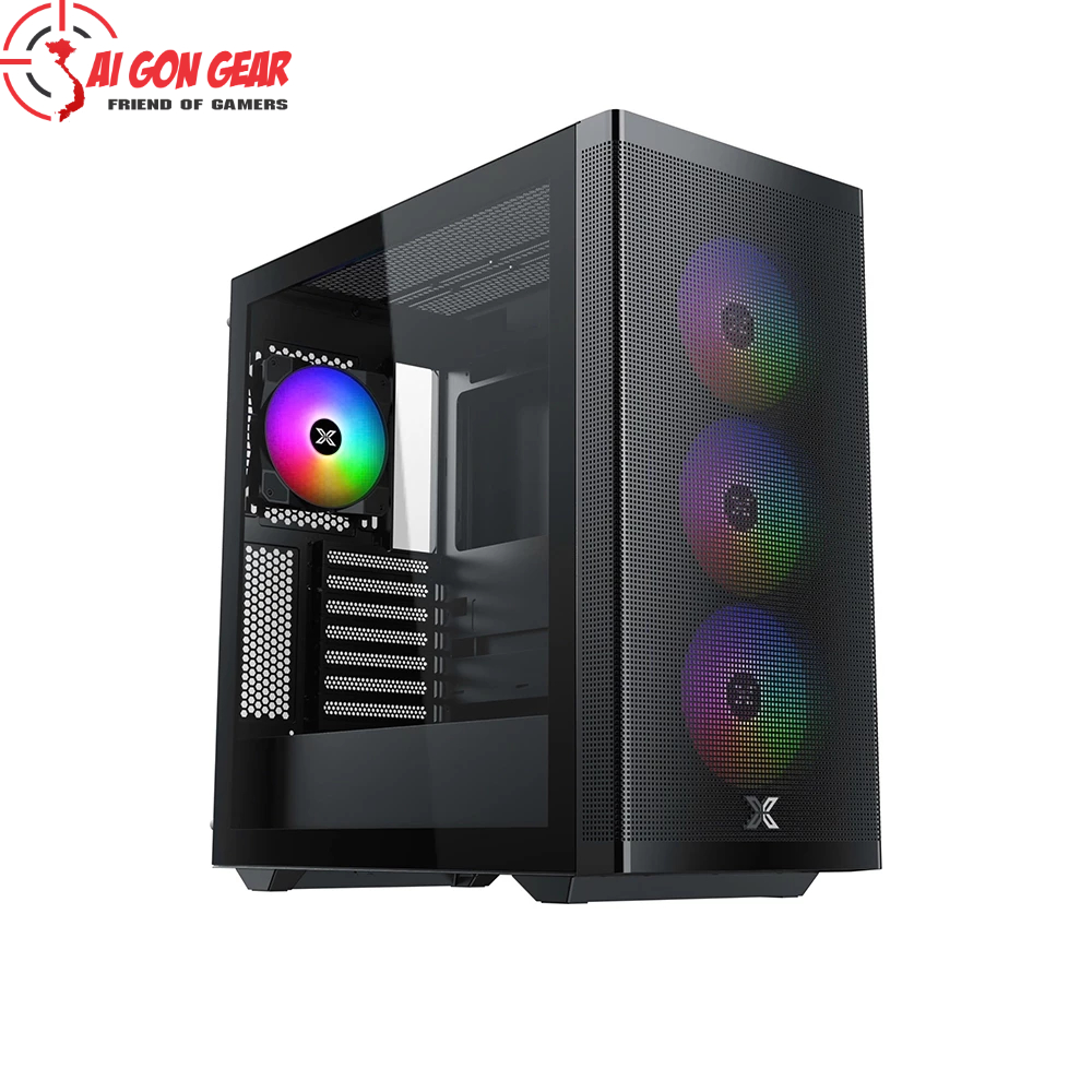 Vỏ case Xigmatek Osiris - 4FAN RGB (Mid Tower, Màu Đen)