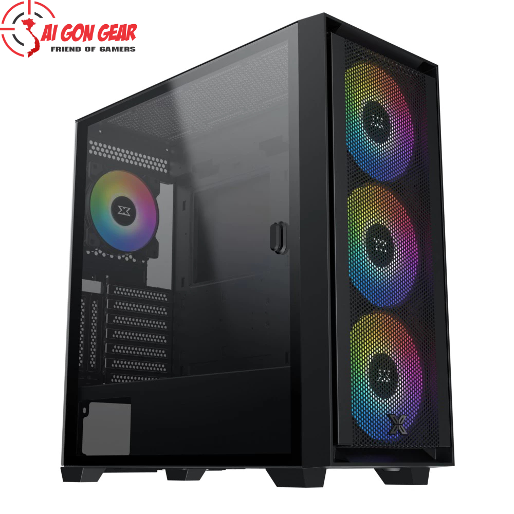 Vỏ Case Xigmatek ANUBIS PRO 4FX EN40771 ( EATX, 4 Fan ARGB, Màu Đen)