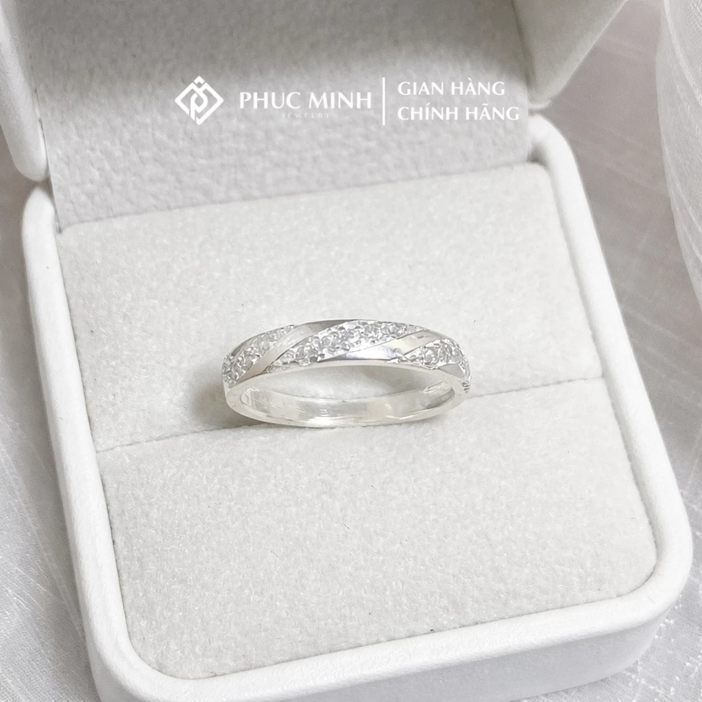 Nhẫn bạc nam PMJ nhẫn cặp đôi nam nữ S925 cao cấp PMJS0582N Phuc Minh Jewelry