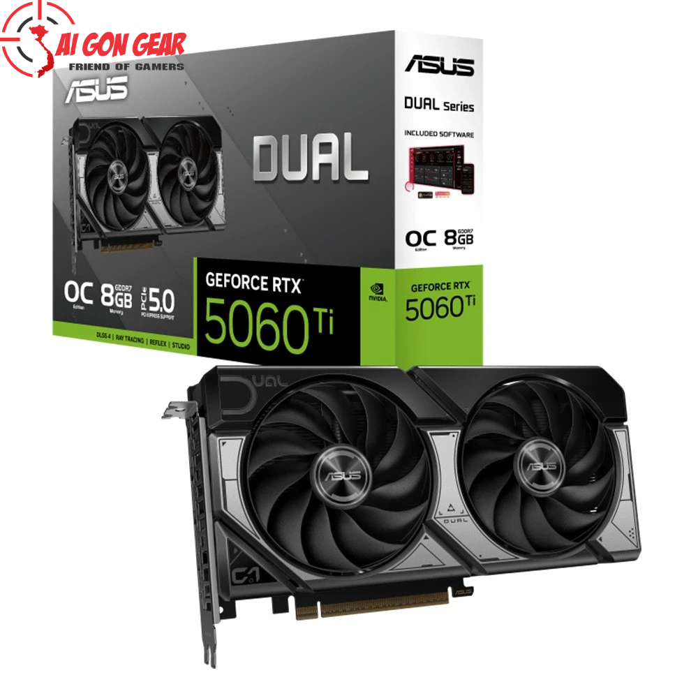 Card Màn Hình ASUS DUAL GeForce RTX 5060Ti 8GB GDDR7 OC Edition (DUAL-RTX5060TI-O8G)