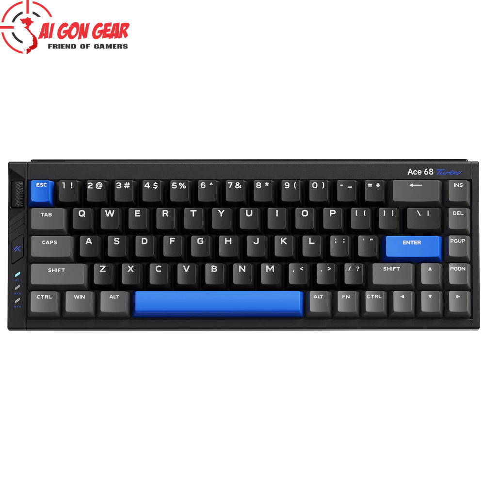 Bàn phím cơ MCHOSE Ace68 Turbo HE (Cyber Black/Galaxy Orange)
