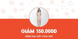 - dottie - giảm 150k cho đầm thun gắn hai dây in hoa nhí d0406