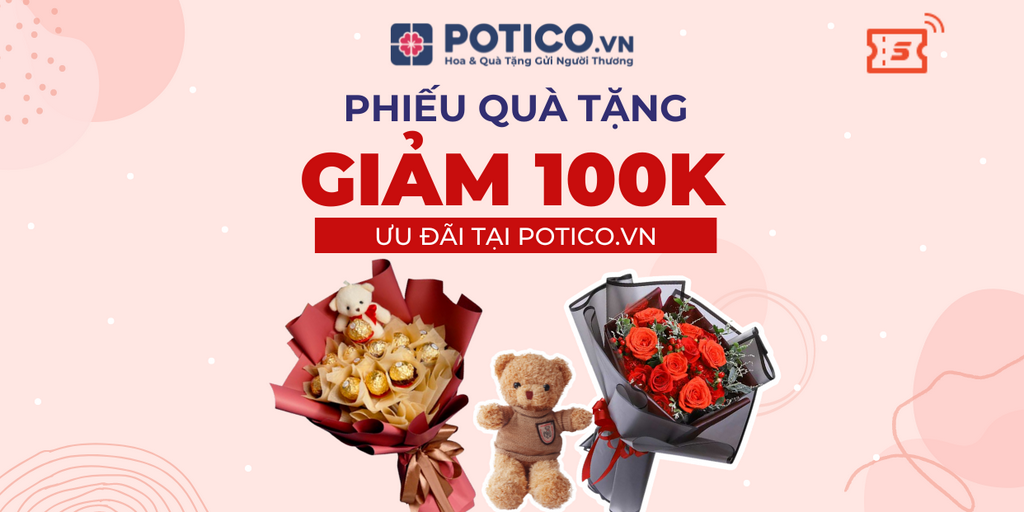 Ưu đãi 100K cho đơn hàng có giá trị từ 499K trên Potico.vn