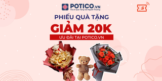 Phiếu quà tặng trị giá 20k, áp dụng cho mọi sản phẩm trên Potico.vn