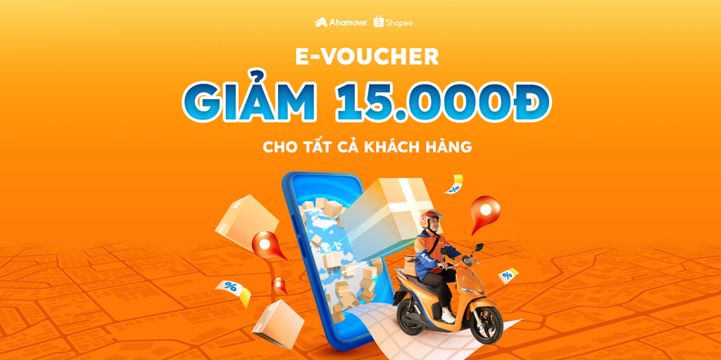 Giảm 15K x 1 đơn cho dịch vụ giao hàng Ahamove