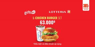 E-Voucher Lotteria L-Chicken Burger Set