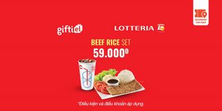 E-Voucher Lotteria Beef Rice Set