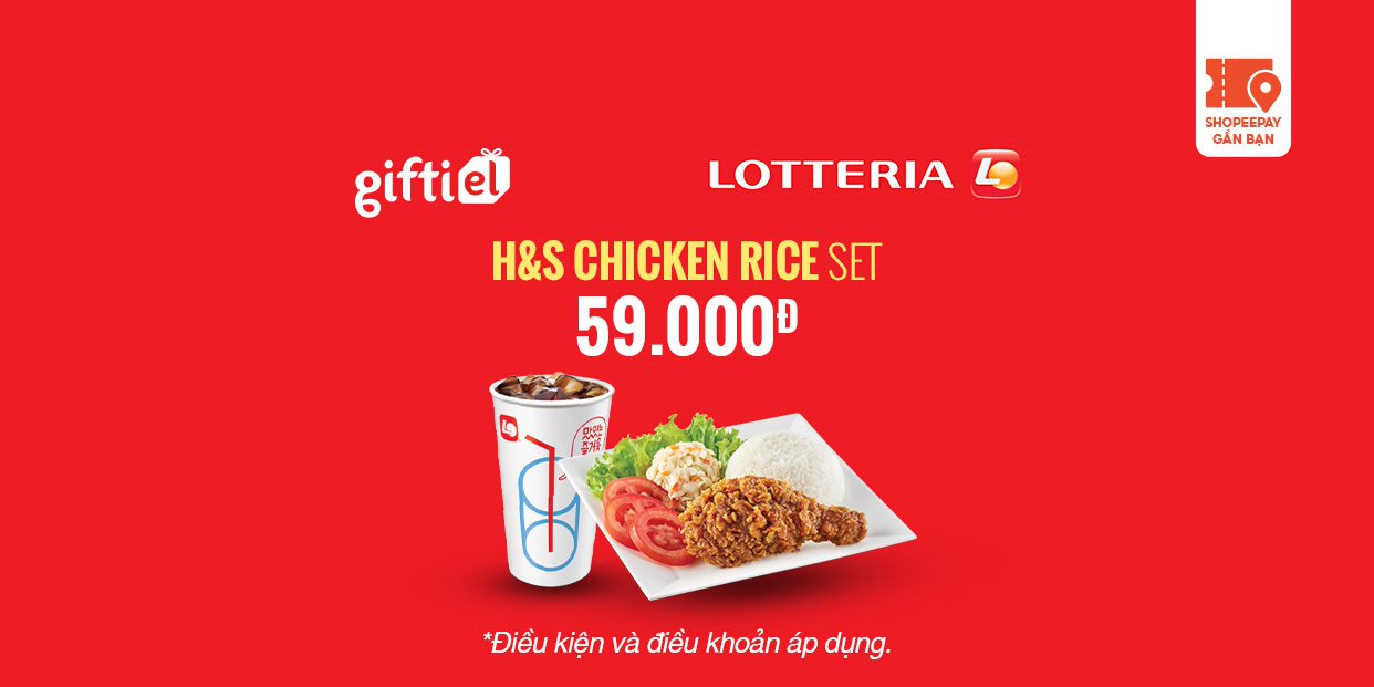 E-Voucher Lotteria H&S Chicken Rice Set