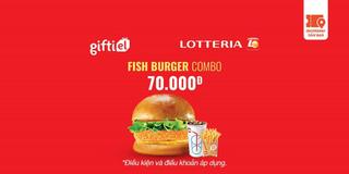 E-Voucher Lotteria Fish Burger Combo